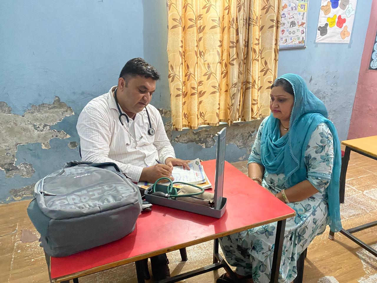 Blood donation and health check-up camp